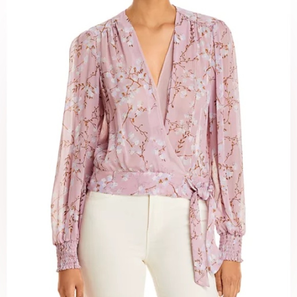 Paige NWT Margherita Floral‎ Silk Blouse - size large